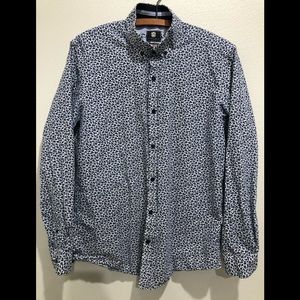Steel & Jelly mens mini floral shirt size Large